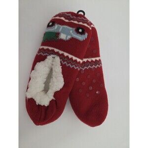 Northeast Outfitters Red Cozy Cabin Slippers Aloe Infused Womens Medium